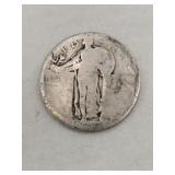 walking Liberty quarter undated