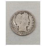 1898 Barber quarter