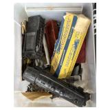 American flyer train set as found