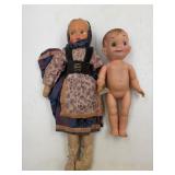 Vintage Poland ragdoll missing one arm and a