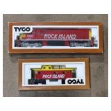 TYCO HO scale model train cars 1970s Rock Island