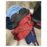 Tommy Hilfiger bag, fleece, coach, shirts, and