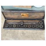 Greenfield Little Giant tap and die set in wooden