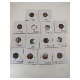 14  wheat pennies mixed years