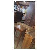 Drop leaf table side table and wooden shelving