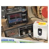 Alarm clock radios & Samsung flip phone in box