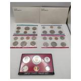 1979, 1980, 1981 Uncirculated mint coins
