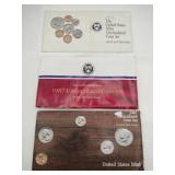1985, 1987 ,1992 uncirculated coin sets