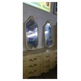 John widducomb floral pattern 9 drawer dresser