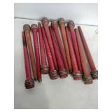 Wooden textile bobbins
