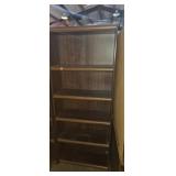 Wooden 5 self bookcase 29x12x72in