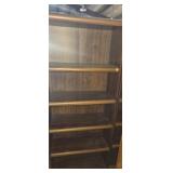 Wooden 5 self bookcase 29x12x72in(