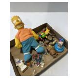 ET wind up toy and figurine, Bart Simpson