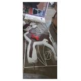 Wooden reindeer and lawn decor