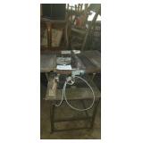 Craftsman table saw cast iron base with cart