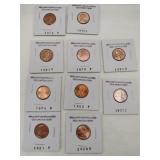Uncirculated Lincoln pennies