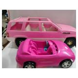 Barbie Jeep and sports car