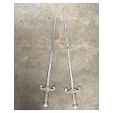 27" blades vintage fraternal ceremonial swords