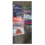 License plate novelty plates and covers