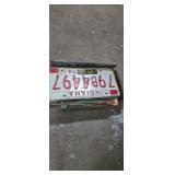 Indiana, License plates ,1970s-1980