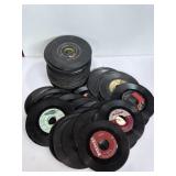 Old 45 RPM vinyl records, too many to count