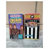 Two rock and roll VHS tapes: Cream Farewell