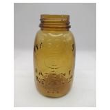 Amber mason jar patent  1858 November 30th
