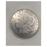 1921 Morgan silver dollar