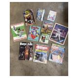 Car magazines, Cubs memorabilia, children