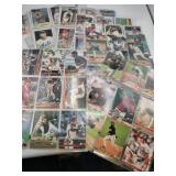 Baseball cards and sleeves