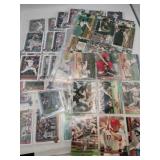 Baseball cards and sleeves