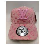 Faux Louis Vuitton pink  hat