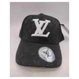 Faux Louis Vuitton black and white hat
