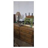 2 dressers plant stand stools art and lamp