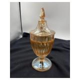 Jeannette marigold iridescent carivival glass