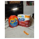 TIDE PODS A BIG 102 COUNT SCOTT 6 ROLL PAPPEE
