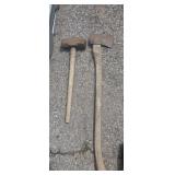 Sledgehammer and chopping axe
