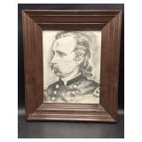 General Custer framed print 11-1/2" x 13-1/2"