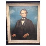 Framed Abraham Lincoln print by Peter Darro