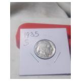 1935 S Buffalo Nickel