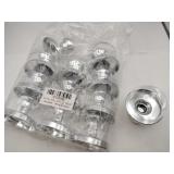 12 Silver /clear individual cupcake holders for