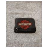 Trifold harley leather billfold