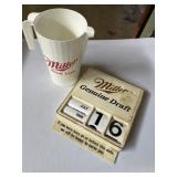 Miller highlife pitcher and Miller genuine draft