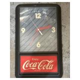 Ridan Displays Coca-Cola wall clock 21 x 13"