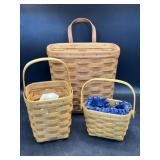 Longaberger baskets 1988, 1995, 1997
