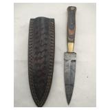 Handmade Dagger Damascus-style  knife   4 " blade