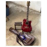 Keith Urban acoustic electric guitar with case &