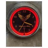 Trans Am 15" neon clock