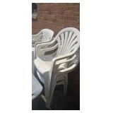 Outdoor plastic lawn chair assortment