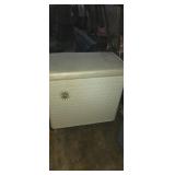 White Woven laundry basket